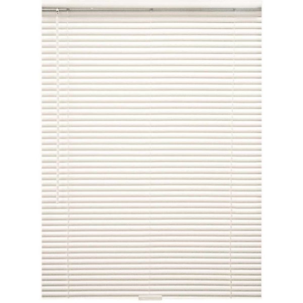 Designers Touch Alabaster Cordless Room Darkening Aluminum Mini Blinds with 1 in. Slats 39 in. W x 60 in. L 10793478522910